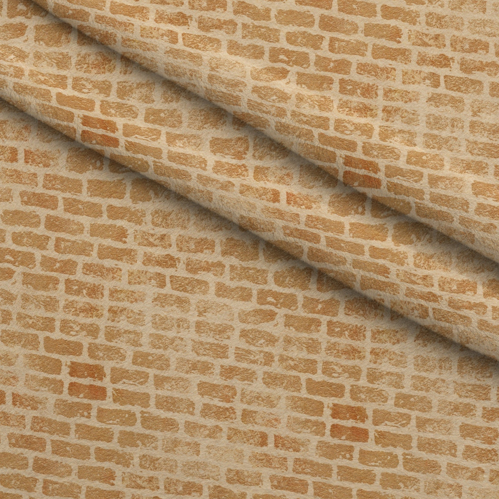 Grunge Brick Wall Pattern 8 Minky Fabric — plush minky folded close-up preview (mv-minky-v1:lying)
