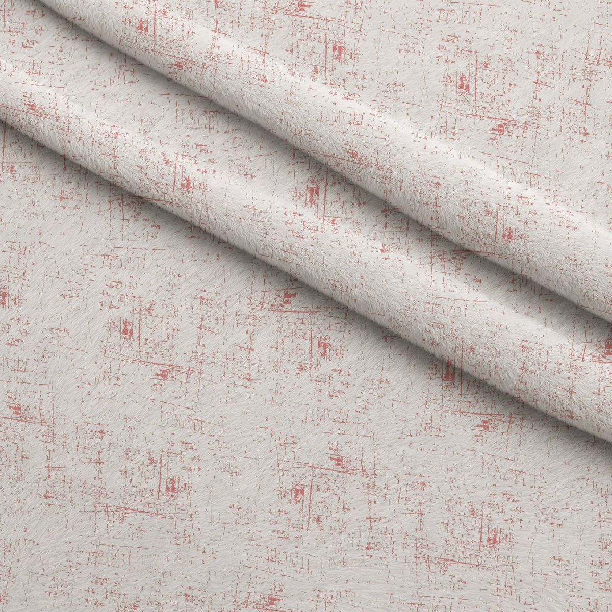Grunge Peach Puff on White Minky Fabric — plush minky folded close-up preview (mv-minky-v1:lying)