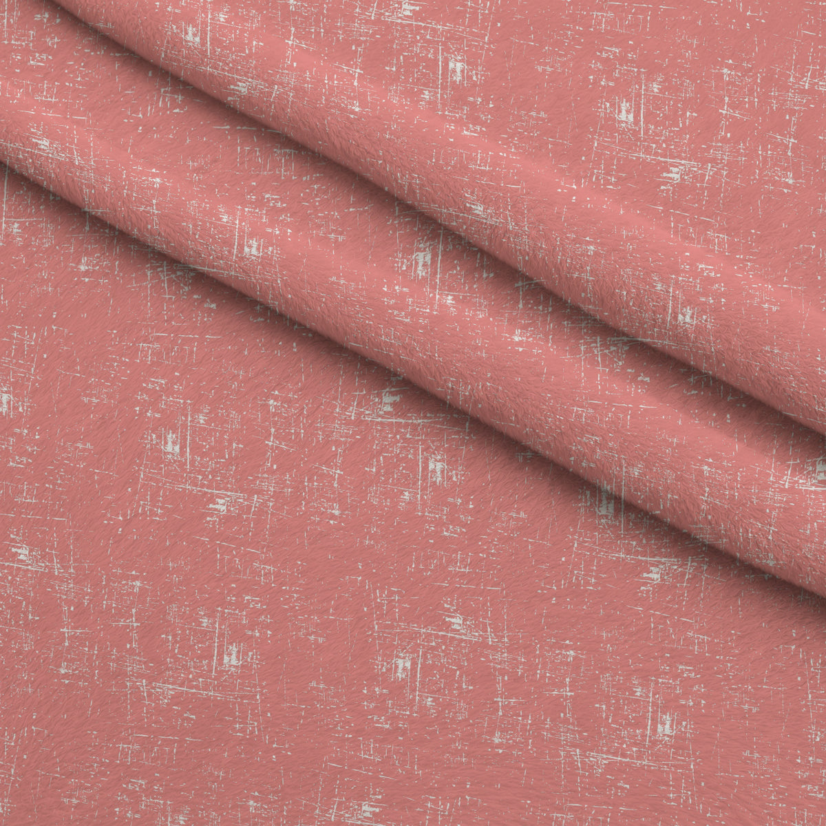 Grunge White on Peach Puff Minky Fabric — plush minky folded close-up preview (mv-minky-v1:lying)