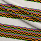 Halloween Chevron Pattern Minky Fabric — plush minky folded close-up preview (mv-minky-v1:lying)