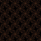 black background, orange lines, spider webs, geometric pattern, halloween theme, repeating design, intricate webbing, spooky motif, autumn colors,, fabric panel, seasonal fabric, web pattern, orange outlines, dark fabric, halloween decoration, craft fabric, sewing material, gothic style, holiday theme