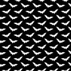 black, white, bats, halloween, spooky, gothic, monochrome, repeating pattern, silhouettes, flying bats,, fabric panel, seasonal, october, nocturnal creatures, wings, dark aesthetic, horror theme, costume fabric, craft material