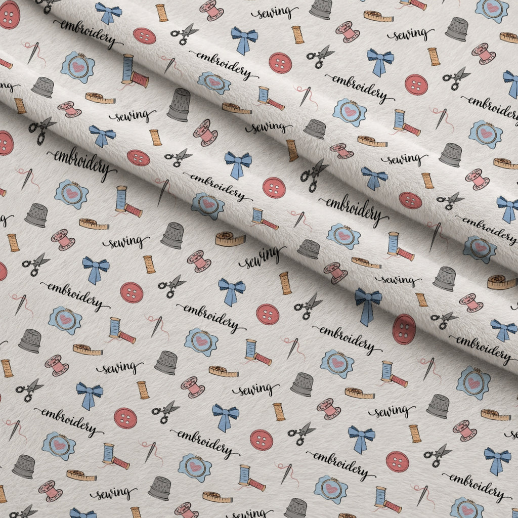 Hand and Machine Embroidery Pattern 2 Minky Fabric — plush minky folded close-up preview (mv-minky-v1:lying)