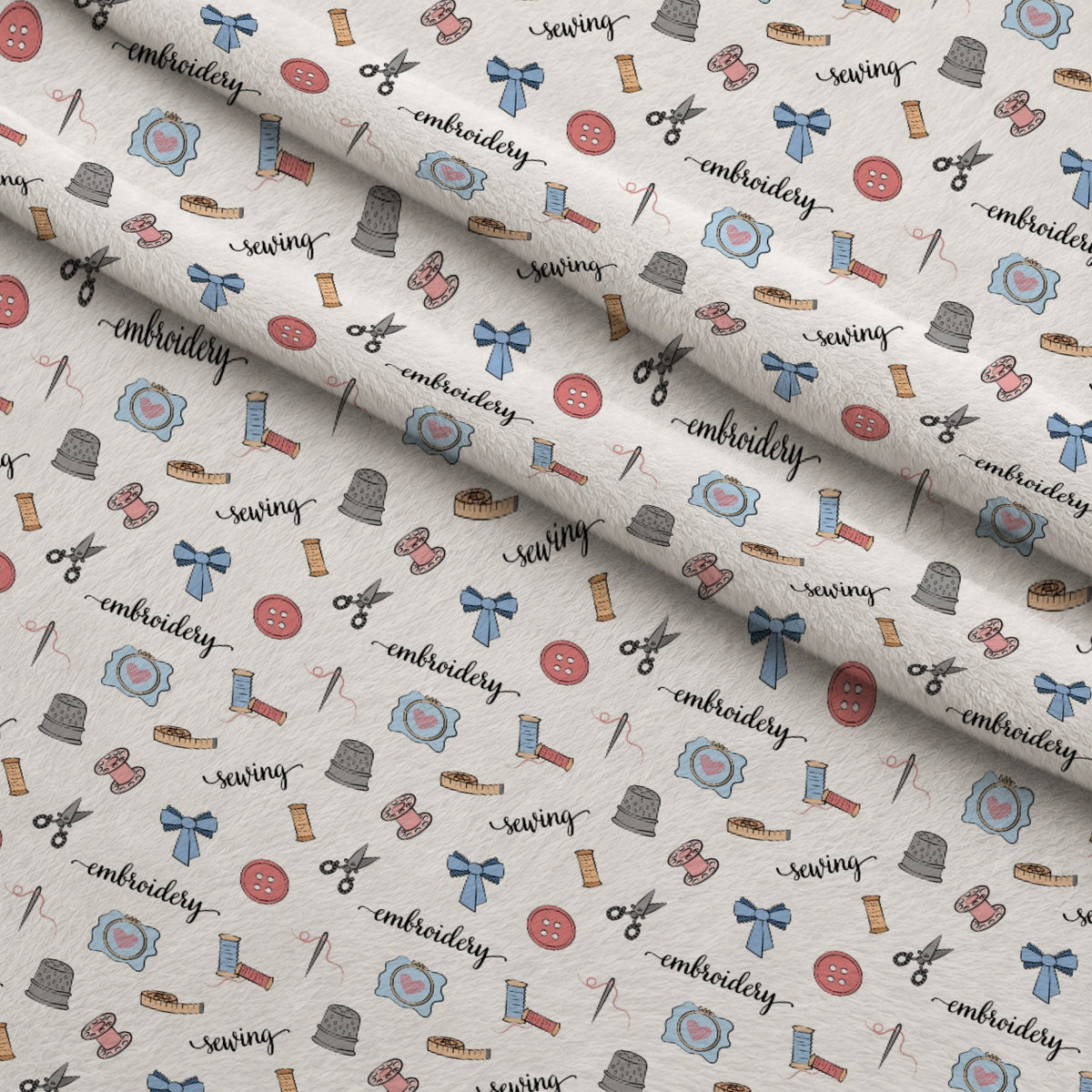 Hand and Machine Embroidery Pattern 2 Minky Fabric — plush minky folded close-up preview (mv-minky-v1:lying)