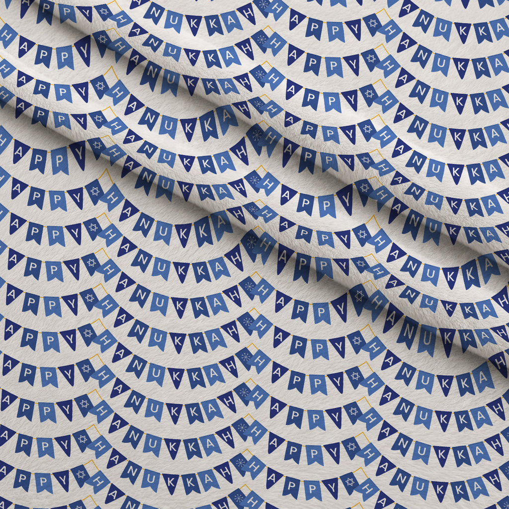 Hanukkah Gifts Pattern 13 White Minky Fabric — plush minky folded close-up preview (mv-minky-v1:lying)
