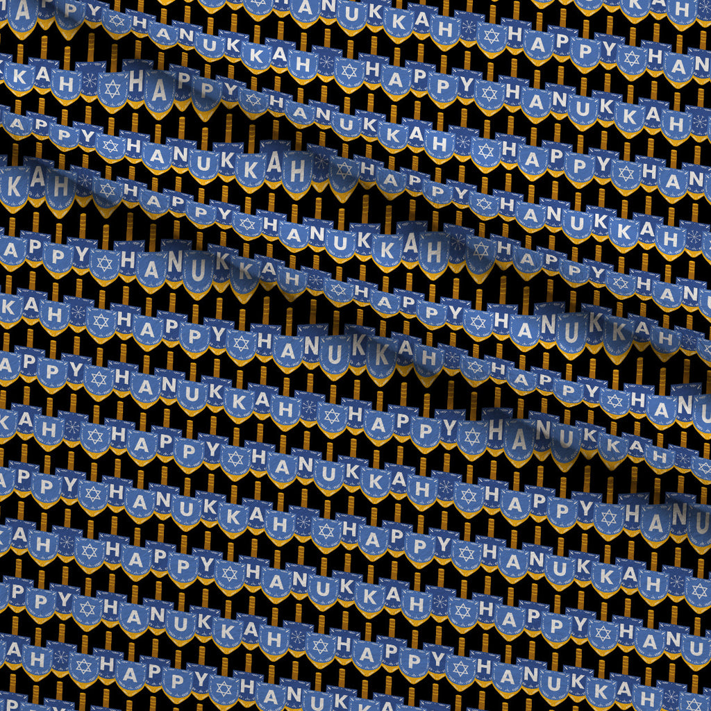 Hanukkah Gifts Pattern 8 Minky Fabric — plush minky folded close-up preview (mv-minky-v1:lying)