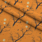 Harvest Moon Branches Pattern 11 Minky Fabric — plush minky folded close-up preview (mv-minky-v1:lying)