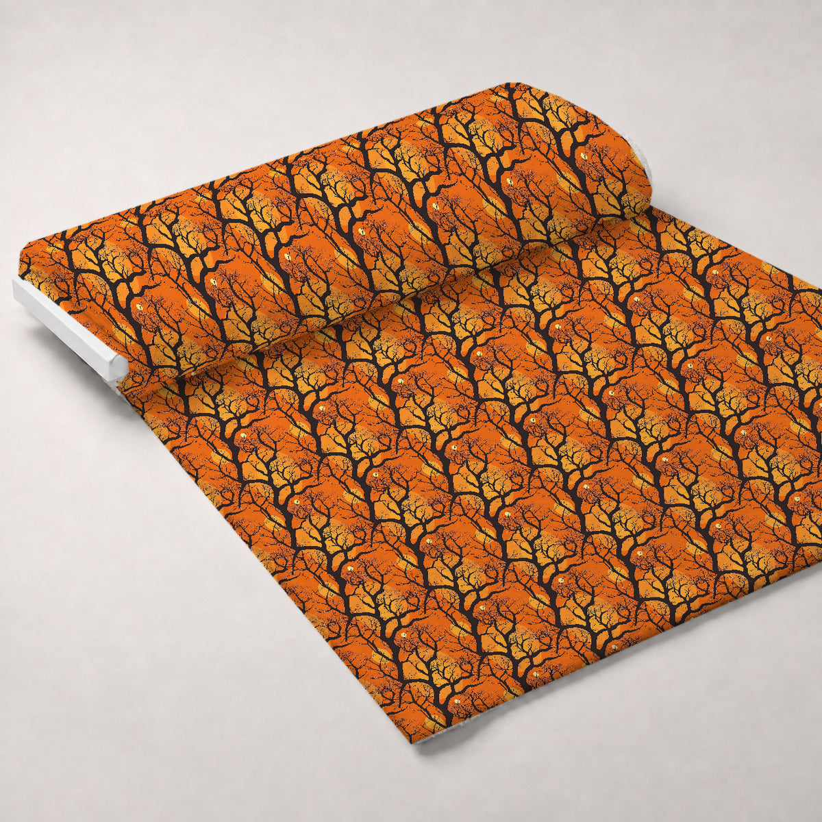 Harvest Moon Branches Pattern 12 Minky Fabric — plush minky unrolled bolt preview (mv-minky-v1:bolt)