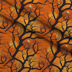Harvest Moon Branches Pattern 12 Minky Fabric — plush minky folded close-up preview (mv-minky-v1:lying)