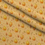 Harvest Moon Meadow Pattern 1 Minky Fabric — plush minky folded close-up preview (mv-minky-v1:lying)