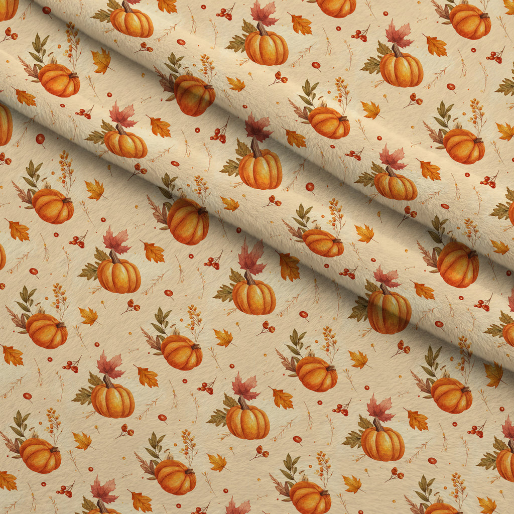 Harvest Moon Meadow Pattern 10 Minky Fabric — plush minky folded close-up preview (mv-minky-v1:lying)