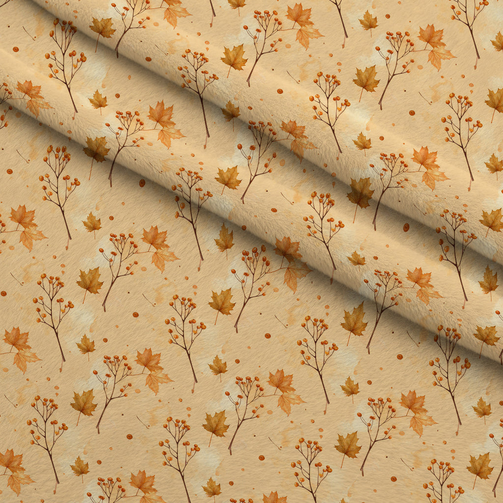 Harvest Moon Meadow Pattern 16 Minky Fabric — plush minky folded close-up preview (mv-minky-v1:lying)