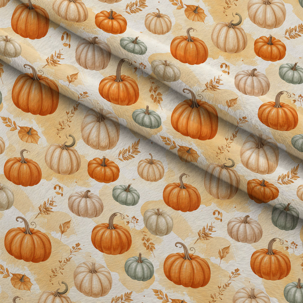 Harvest Moon Meadow Pattern 18 Minky Fabric — plush minky folded close-up preview (mv-minky-v1:lying)