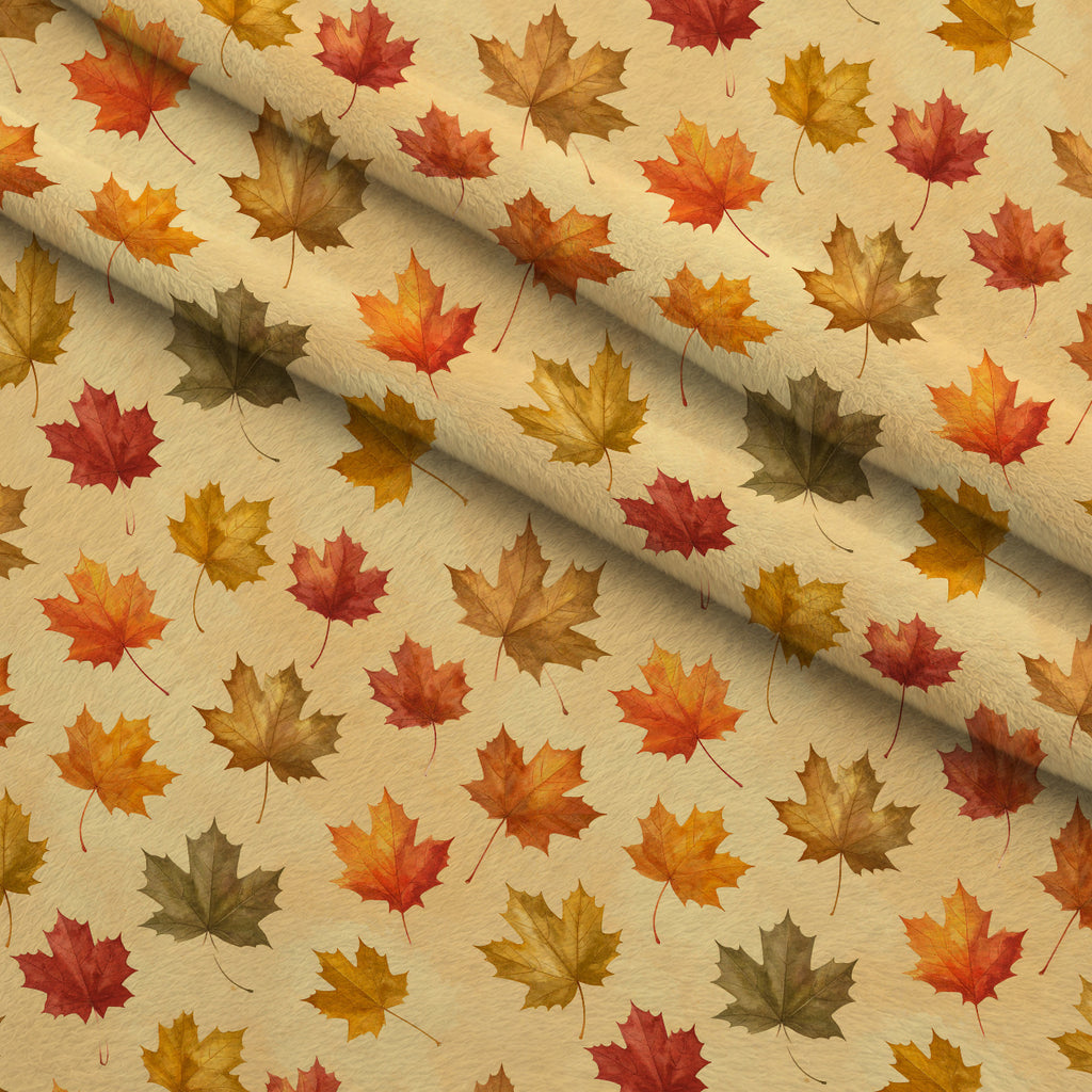 Harvest Moon Meadow Pattern 20 Minky Fabric — plush minky folded close-up preview (mv-minky-v1:lying)