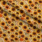 Harvest Moon Meadow Pattern 3 Minky Fabric — plush minky folded close-up preview (mv-minky-v1:lying)
