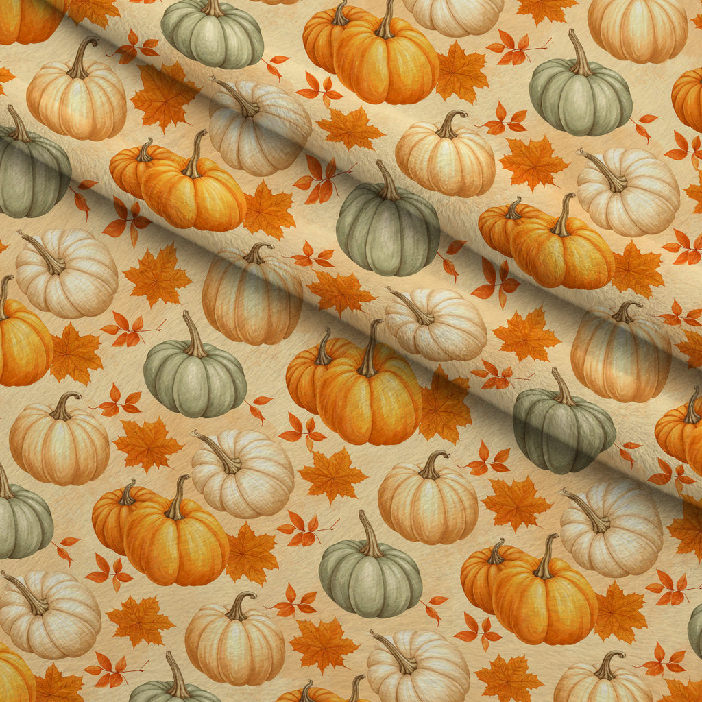 Harvest Moon Meadow Pattern 5 Minky Fabric — plush minky folded close-up preview (mv-minky-v1:lying)