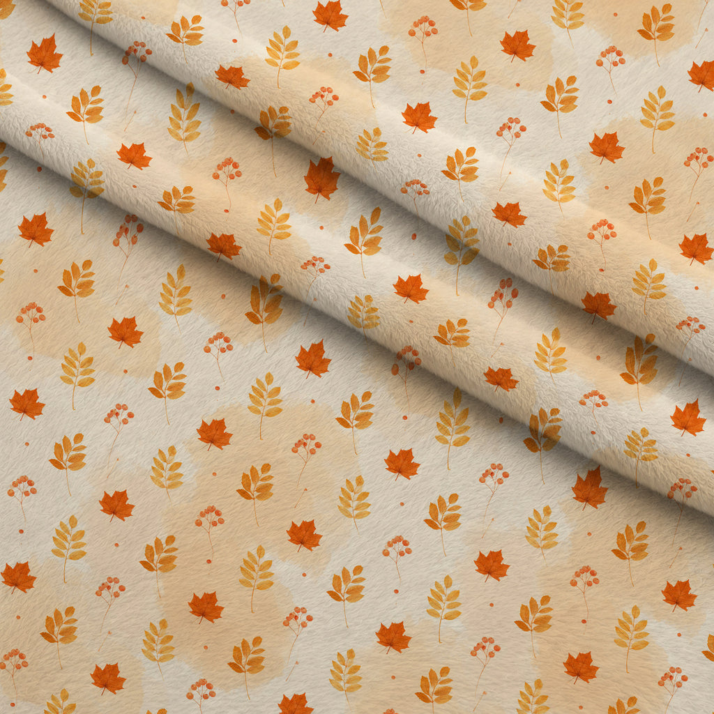 Harvest Moon Meadow Pattern 7 Minky Fabric — plush minky folded close-up preview (mv-minky-v1:lying)