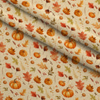 Harvest Moon Meadow Pattern 9 Minky Fabric — plush minky folded close-up preview (mv-minky-v1:lying)