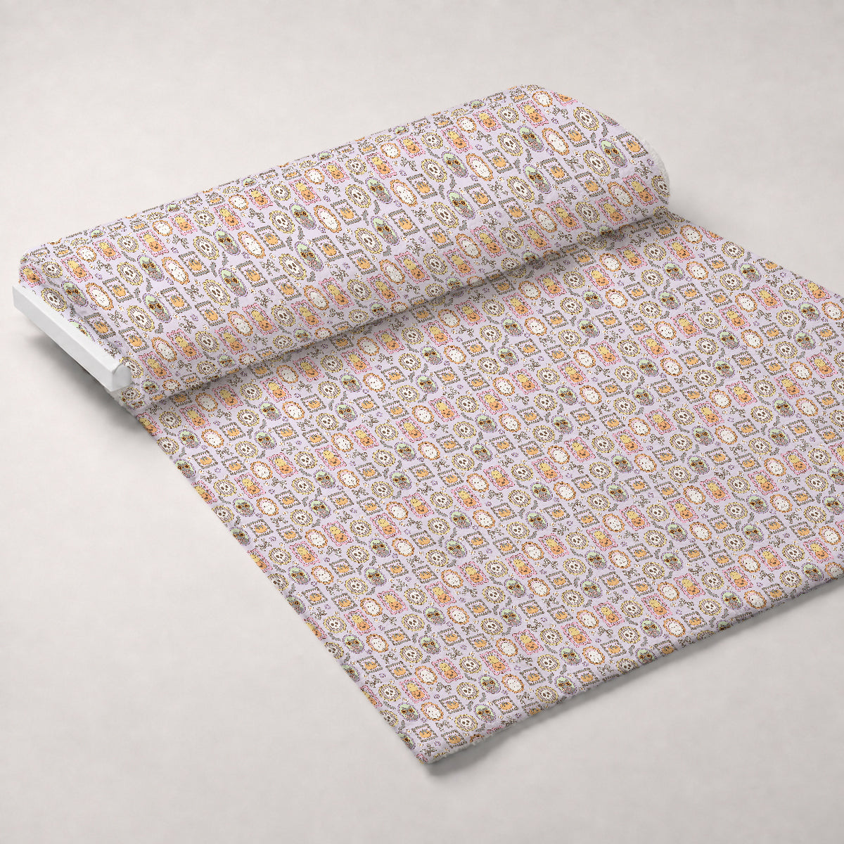 Haunted Gallery Pattern 1 Minky Fabric — plush minky unrolled bolt preview (mv-minky-v1:bolt)
