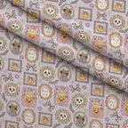 Haunted Gallery Pattern 1 Minky Fabric — plush minky folded close-up preview (mv-minky-v1:lying)