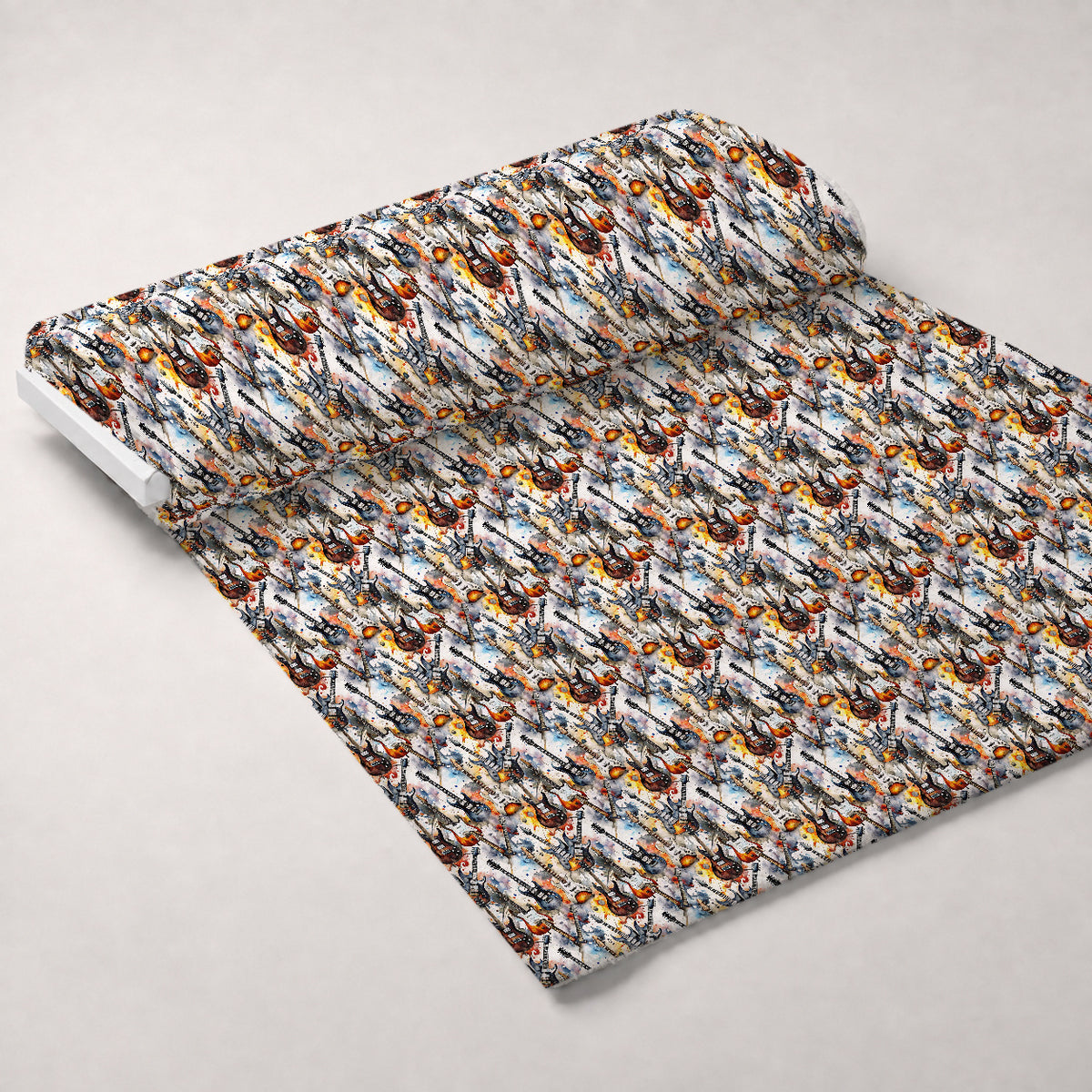 Heavy Metal Pattern 32 Minky Fabric — plush minky unrolled bolt preview (mv-minky-v1:bolt)