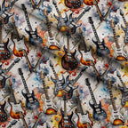 Heavy Metal Pattern 32 Minky Fabric — plush minky folded close-up preview (mv-minky-v1:lying)