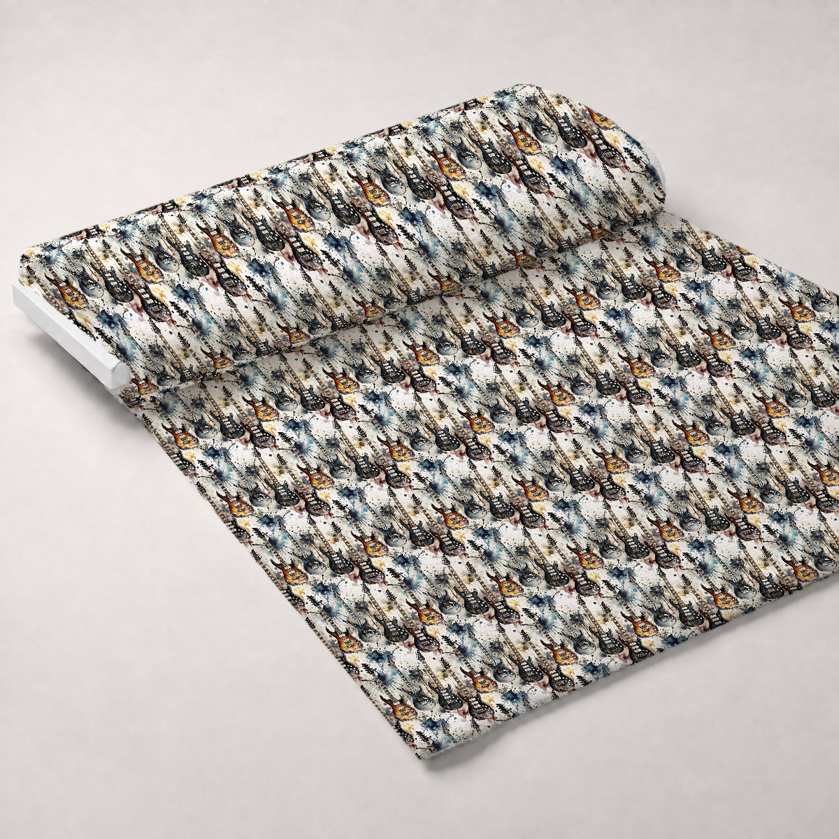 Heavy Metal Pattern 33 Minky Fabric — plush minky unrolled bolt preview (mv-minky-v1:bolt)