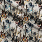 Heavy Metal Pattern 33 Minky Fabric — plush minky folded close-up preview (mv-minky-v1:lying)