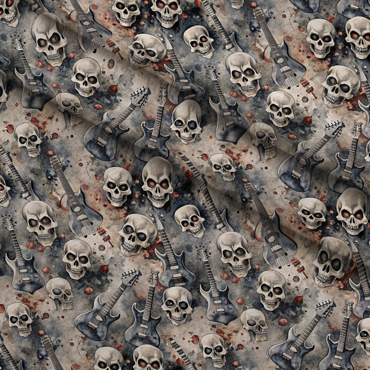 Heavy Metal Pattern 35 Minky Fabric — plush minky folded close-up preview (mv-minky-v1:lying)
