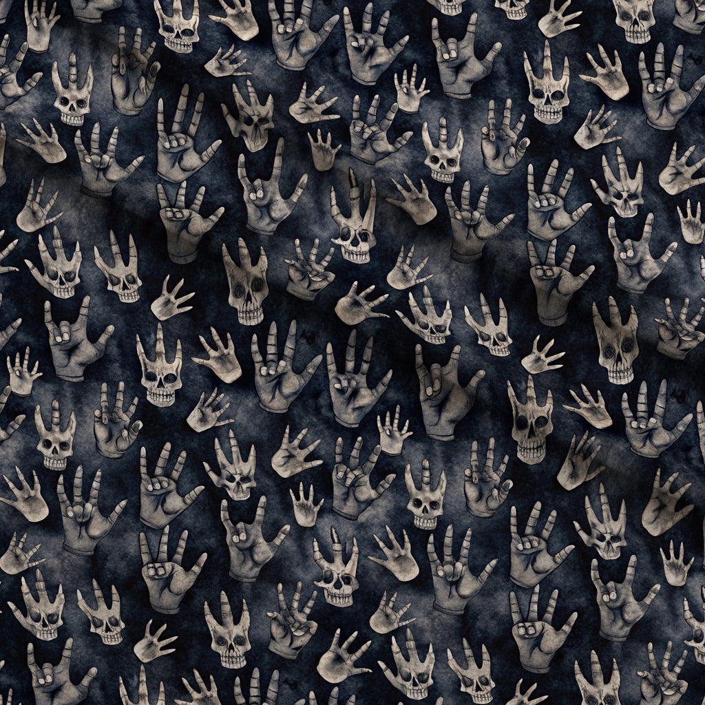 Heavy Metal Pattern 4 Minky Fabric — plush minky folded close-up preview (mv-minky-v1:lying)