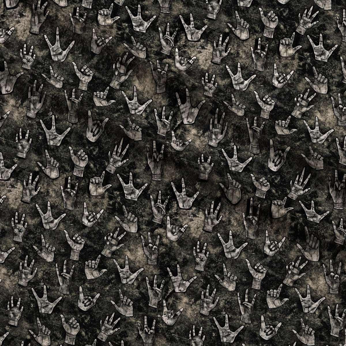 Heavy Metal Pattern 5 Minky Fabric — plush minky folded close-up preview (mv-minky-v1:lying)