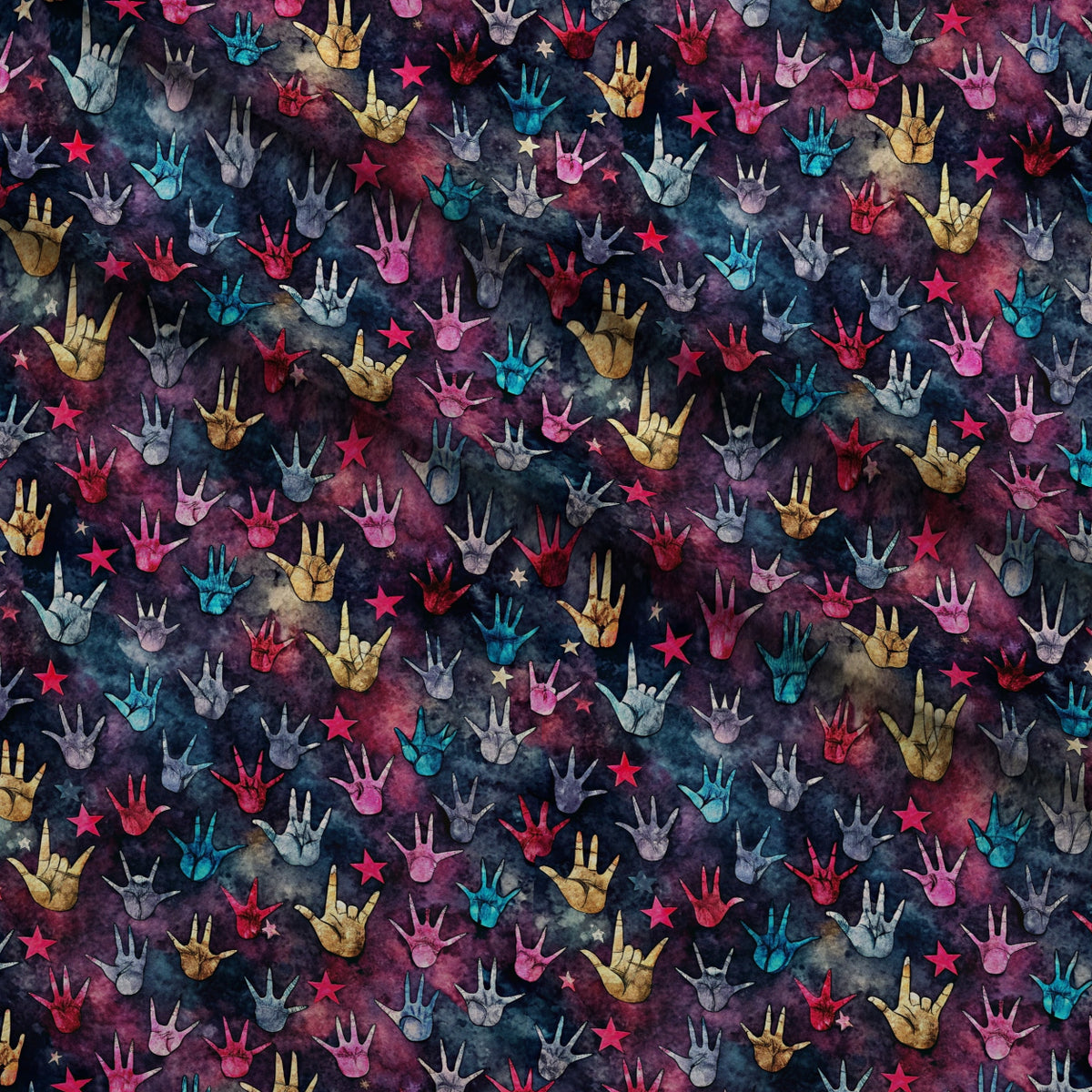 Heavy Metal Pattern 7 Minky Fabric — plush minky folded close-up preview (mv-minky-v1:lying)