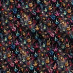 Heavy Metal Pattern 8 Minky Fabric — plush minky folded close-up preview (mv-minky-v1:lying)
