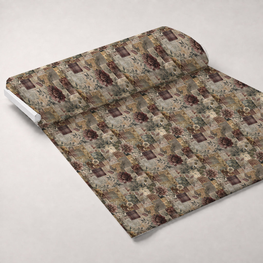 Heirloom Collage Pattern 1 Minky Fabric — plush minky unrolled bolt preview (mv-minky-v1:bolt)