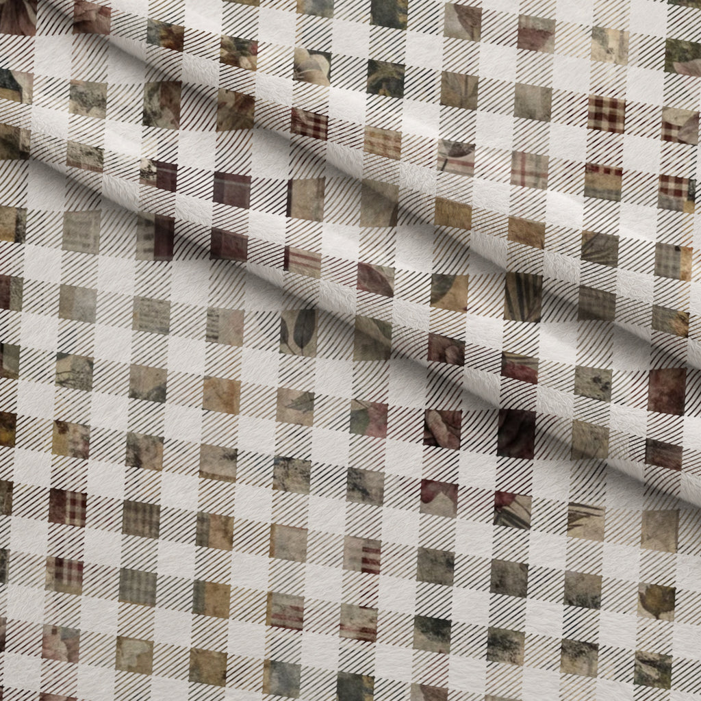 Heirloom Collage Pattern 16 Minky Fabric — plush minky folded close-up preview (mv-minky-v1:lying)
