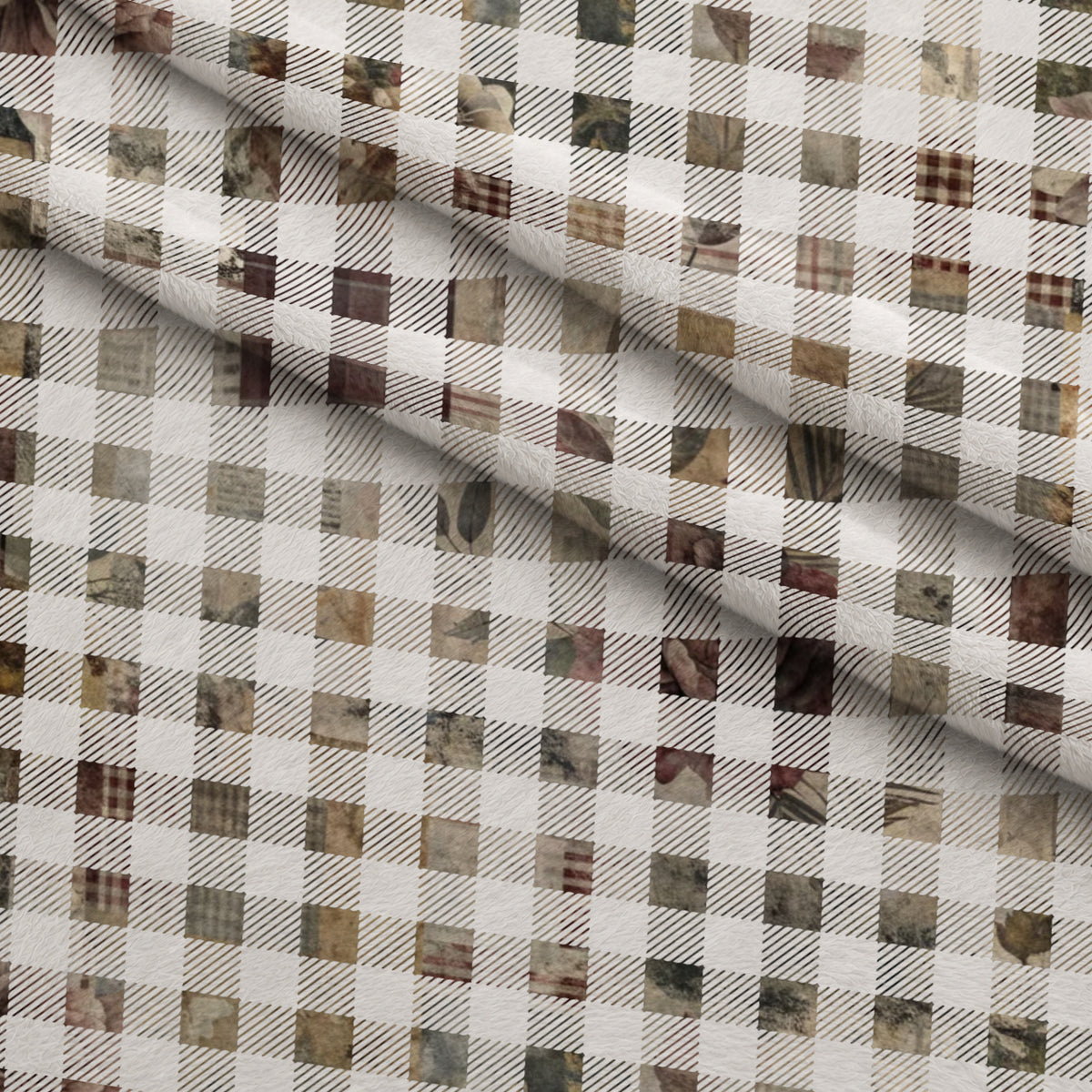 Heirloom Collage Pattern 16 Minky Fabric — plush minky folded close-up preview (mv-minky-v1:lying)