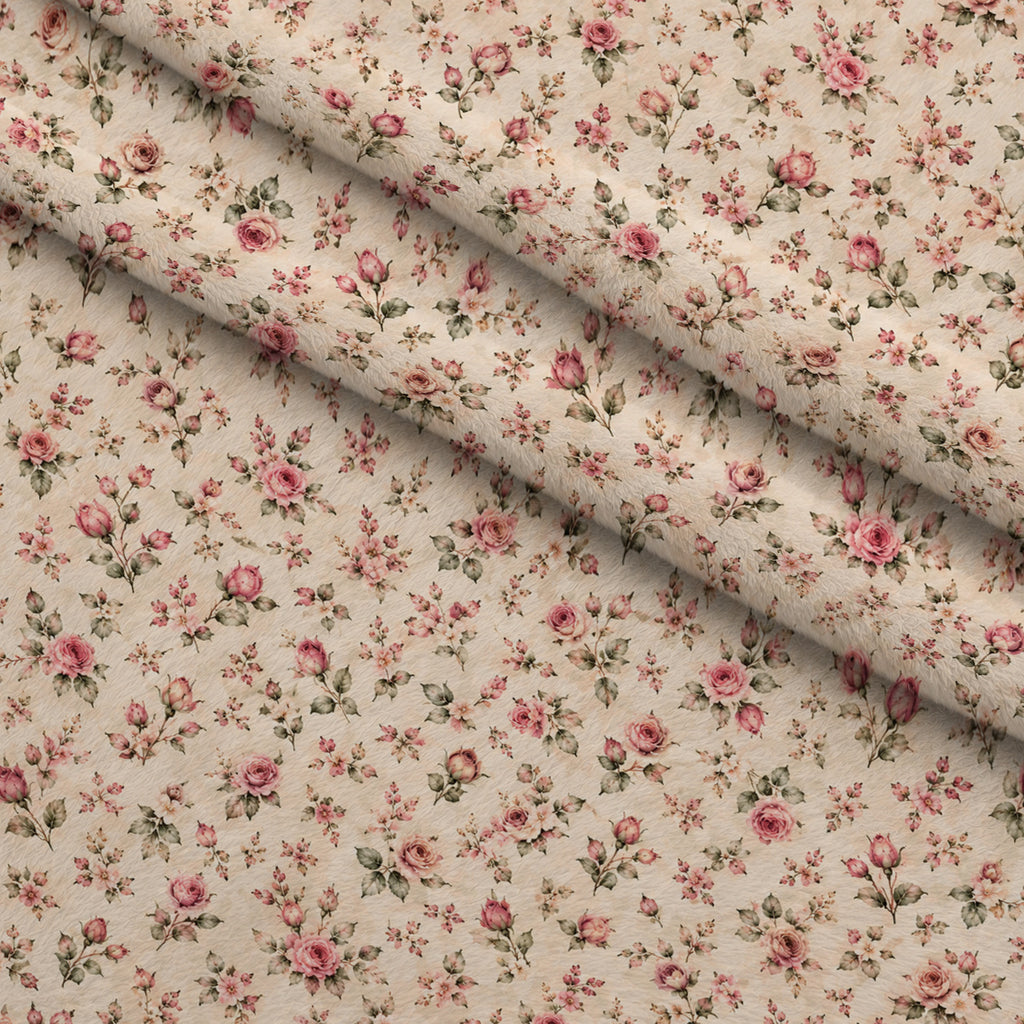 Heirloom Rose Conservatory Pattern 2 Minky Fabric — plush minky folded close-up preview (mv-minky-v1:lying)