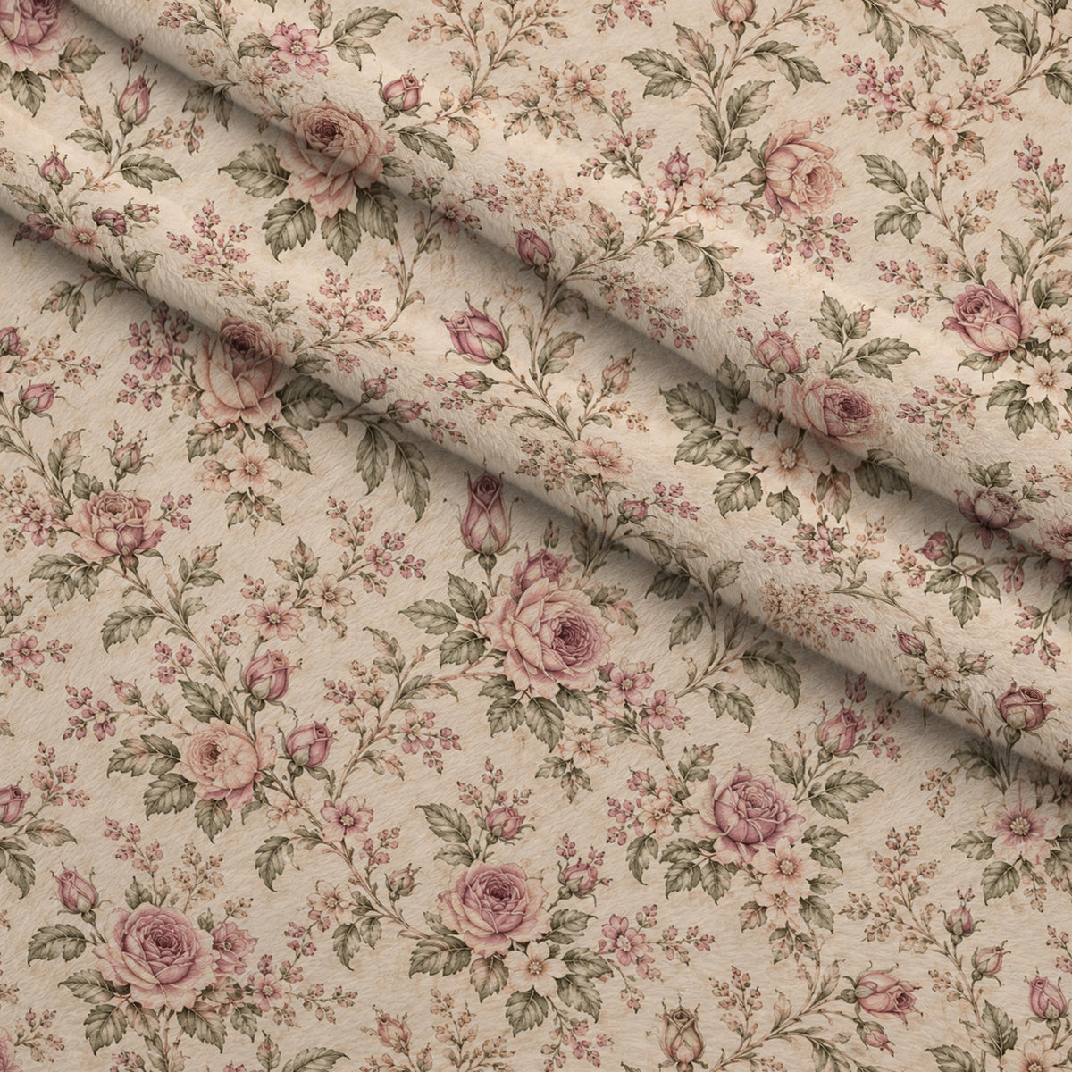 Heirloom Rose Conservatory Pattern 3 Minky Fabric — plush minky folded close-up preview (mv-minky-v1:lying)