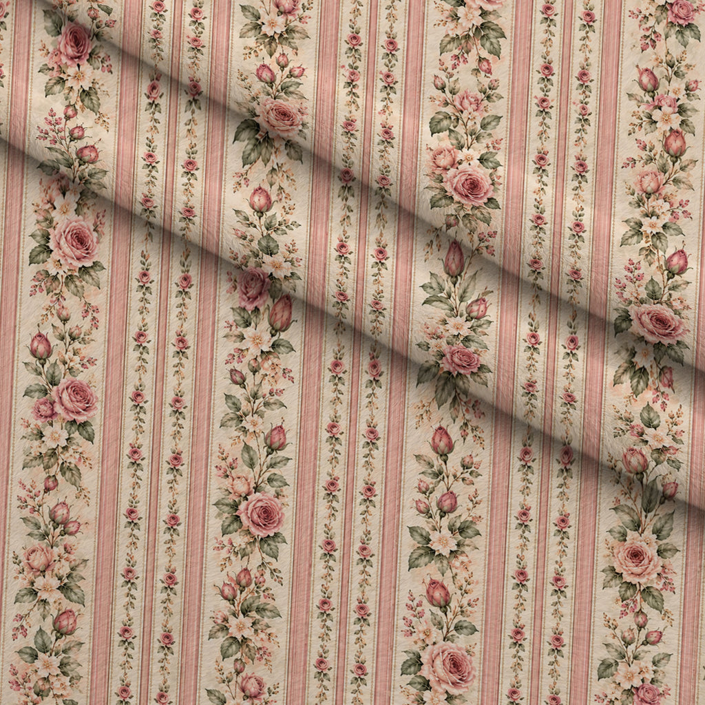 Heirloom Rose Conservatory Pattern 5 Minky Fabric — plush minky folded close-up preview (mv-minky-v1:lying)