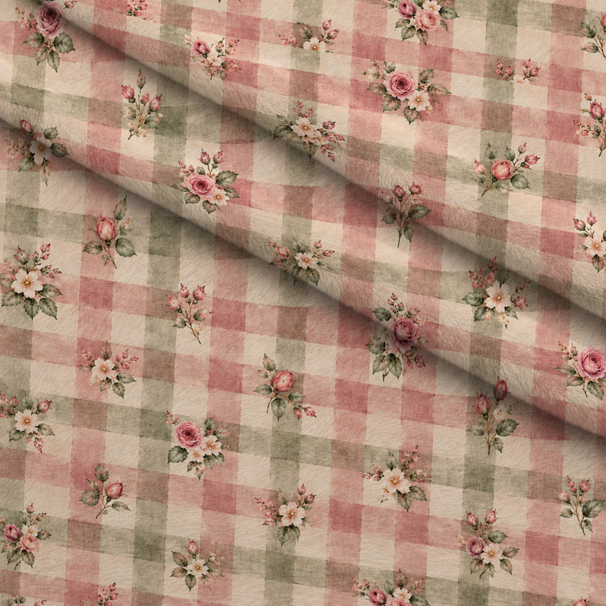 Heirloom Rose Conservatory Pattern 6 Minky Fabric — plush minky folded close-up preview (mv-minky-v1:lying)