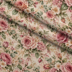 Heirloom Rose Conservatory Pattern 7 Minky Fabric — plush minky folded close-up preview (mv-minky-v1:lying)