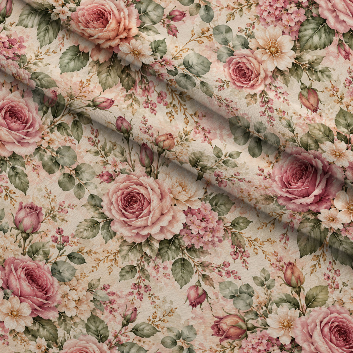 Heirloom Rose Conservatory Pattern 7 Minky Fabric — plush minky folded close-up preview (mv-minky-v1:lying)
