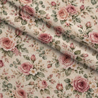 Heirloom Rose Conservatory Pattern 8 Minky Fabric — plush minky folded close-up preview (mv-minky-v1:lying)