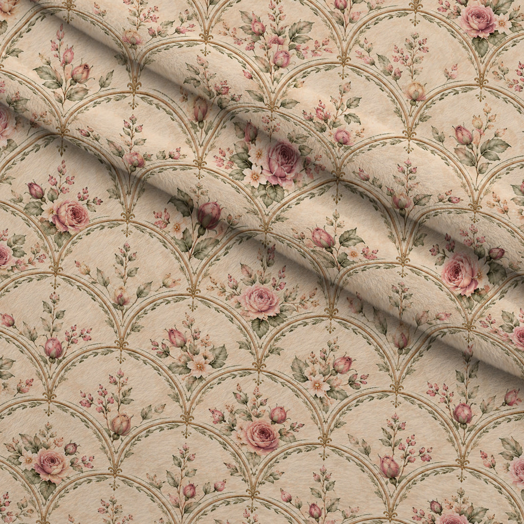 Heirloom Rose Conservatory Pattern 9 Minky Fabric — plush minky folded close-up preview (mv-minky-v1:lying)