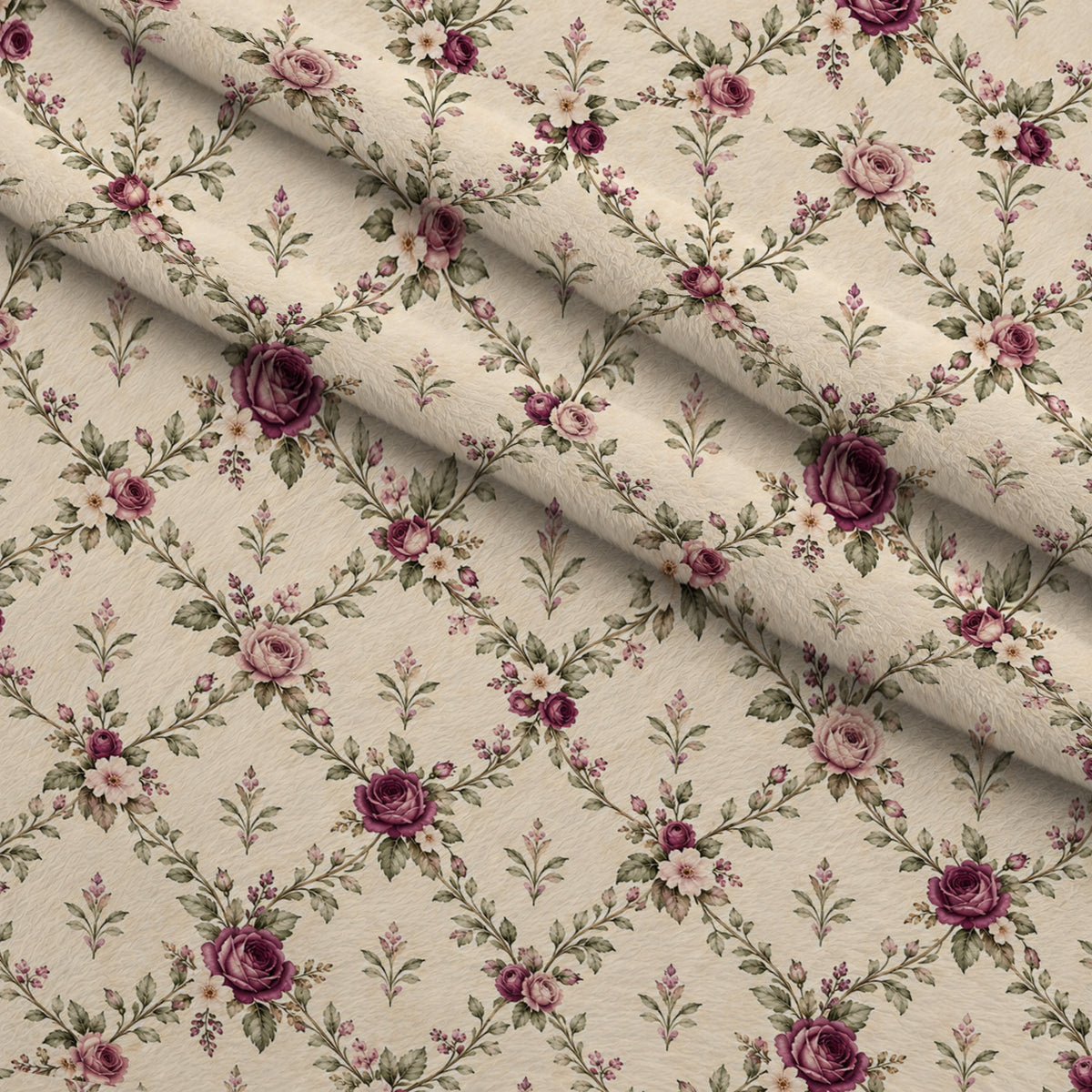 Heirloom Rose Reverie Pattern 1 Minky Fabric — plush minky folded close-up preview (mv-minky-v1:lying)