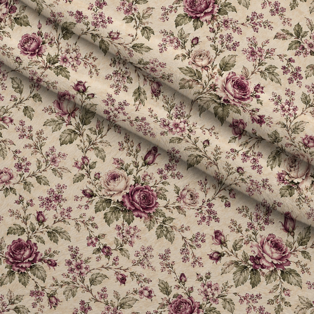 Heirloom Rose Reverie Pattern 2 Minky Fabric — plush minky folded close-up preview (mv-minky-v1:lying)