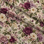 Heirloom Rose Reverie Pattern 5 Minky Fabric — plush minky folded close-up preview (mv-minky-v1:lying)