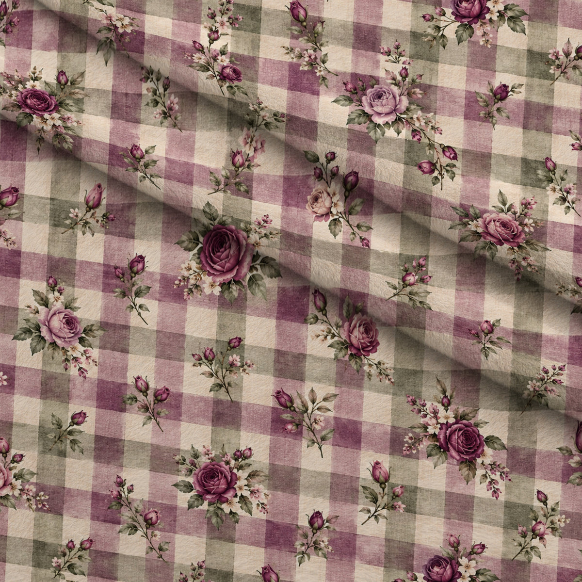 Heirloom Rose Reverie Pattern 7 Minky Fabric — plush minky folded close-up preview (mv-minky-v1:lying)