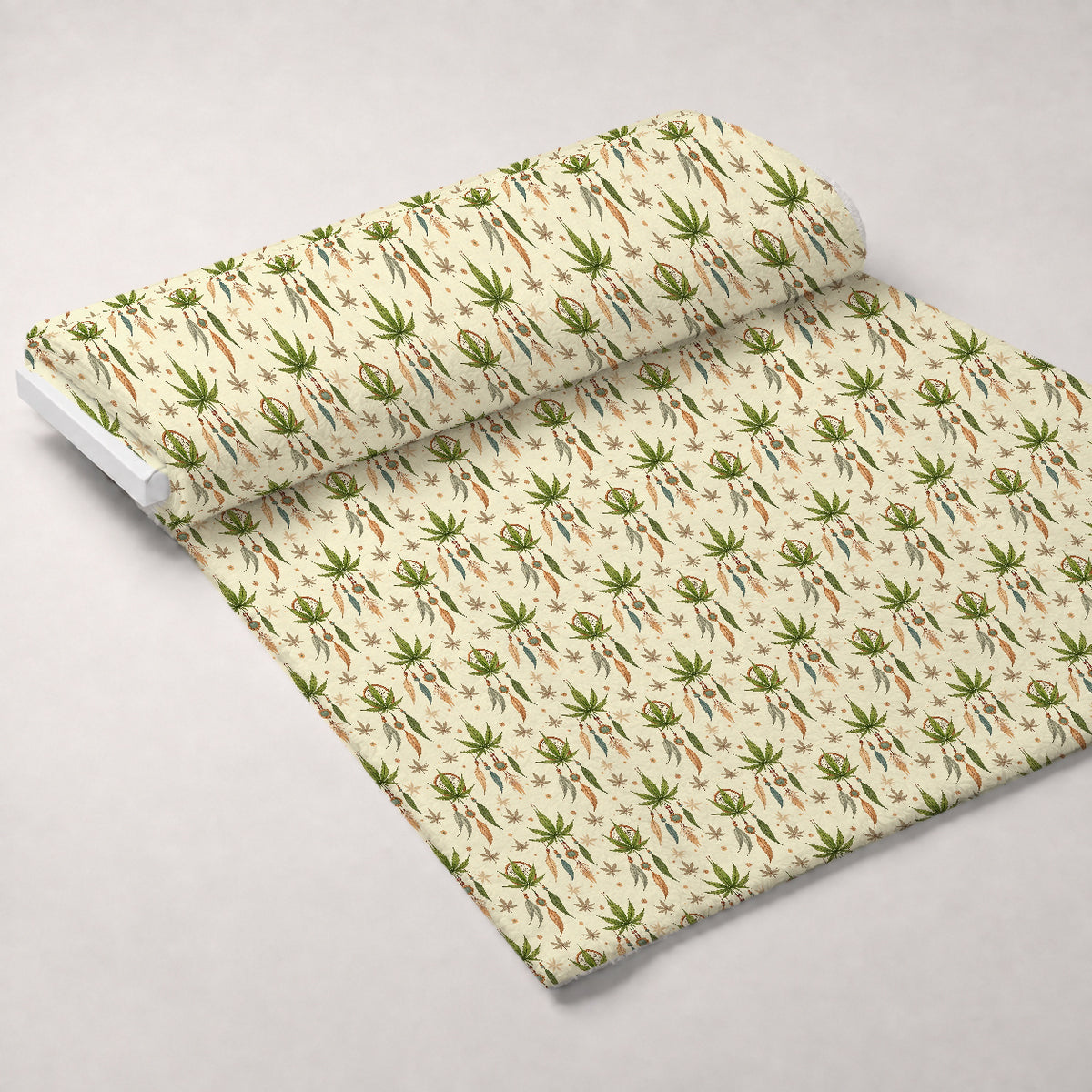 Hemp Dreamcatcher Pattern 10 Minky Fabric — plush minky unrolled bolt preview (mv-minky-v1:bolt)