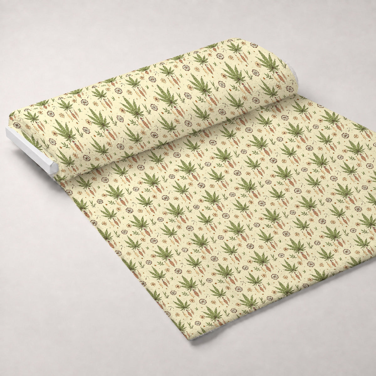 Hemp Dreamcatcher Pattern 7 Minky Fabric — plush minky unrolled bolt preview (mv-minky-v1:bolt)